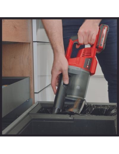 Einhell Te-Sv 18 Li-Solo 2-In-1 Stick Vacuum Bateria Suchy Bez Worka Czarny, Czerwony