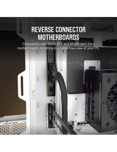 2500X Tempered Glass Matx Mid-Tower, Black
