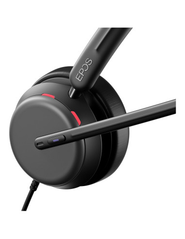 Epos Impact 860T Anc Zestaw Słuchawkowy Przewodowa Opaska Na Głowę Biuro/Centrum Telefoniczne Usb Type-C Czarny