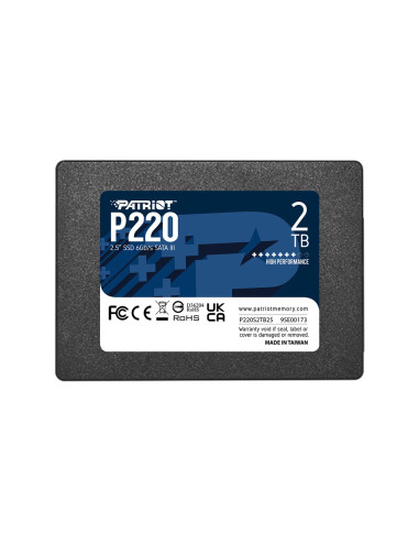 Ssd Patriot P220 2Tb Sata3 2,5" P220S2Tb25