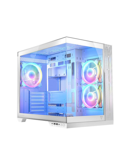 Modecom Obudowa Volcno Panorama Apex Argb 3F Midi White