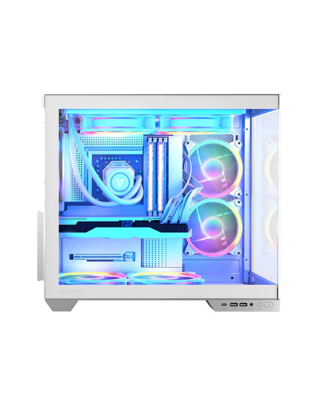 Modecom Obudowa Volcno Panorama Apex Argb 3F Midi White