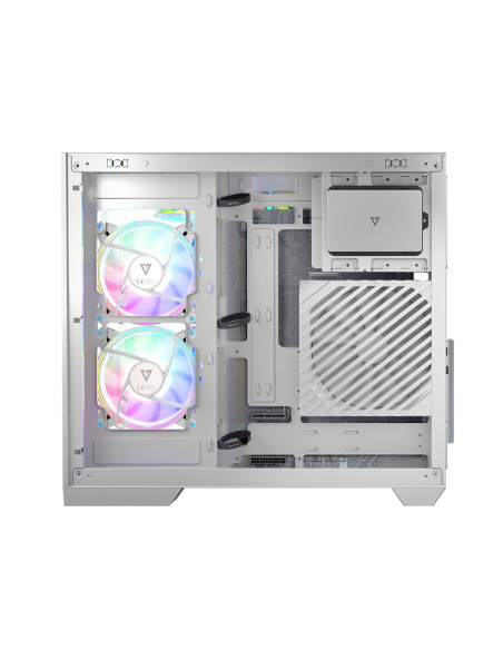 Modecom Obudowa Volcno Panorama Apex Argb 3F Midi White