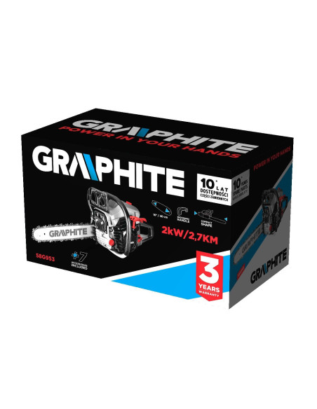 Graphite Pilarka Łańcuchowa Spalinowa 2.7Km Prowadnica 16"