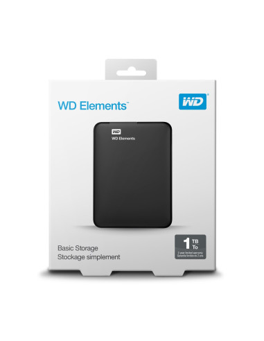 Dysk Zewnętrzny Hdd Wd Elements (1Tb  2.5"  Usb 3.0  Czarny  Wdbuzg0010Bbk-Wesn)