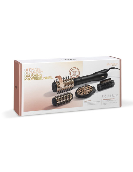 Suszarko-Lokówka Z Jonizacją Do Włosów Babyliss As970E (650W  Kolor Czarno-Złoty)