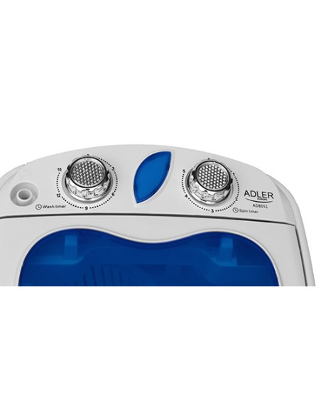 Pralka Turystyczna Adler Ad 8051 (1000 Obr/Min  3 Kg  370 Mm  Kolor Niebieski)