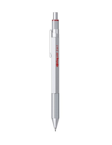 Długopis I Ołówek Trzy W Jednym Multipen Rotring 600 Silver