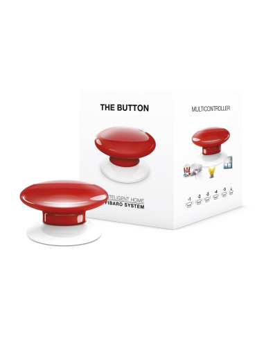 Fibaro Przycisk The Button Fgpb-101-3 Zw5 (Bluetooth, Z-Wave  Kolor Czerwony)