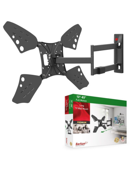 Uchwyt Ścienny Do Tv 13-83” Led/Lcd 50Kg Obrotowy Uchylny