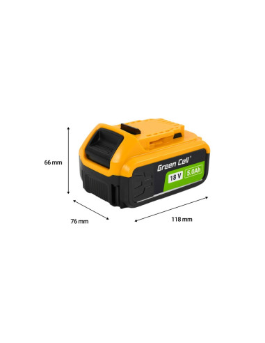 Bateria Green Cell Do Elektronarzędzi Dewalt Xr 18V 5Ah Akumulator Do Dcb184