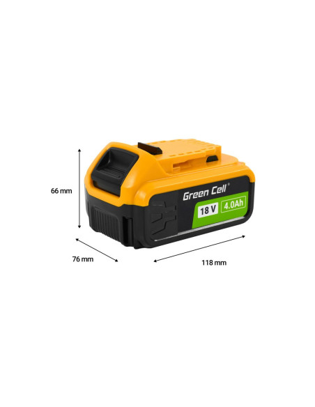 Green Cell Bateria Do Dewalt Xr 18V 4Ah Zamiennik Xr Dcb182