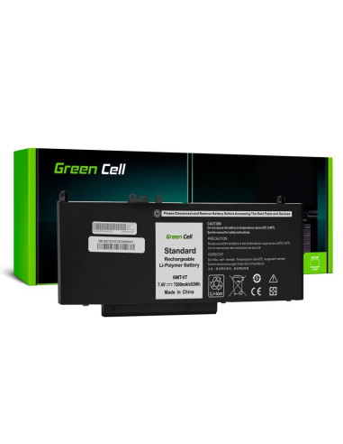 Green Cell Bateria De162 6Mt4T 07V69Y Do Dell Latitude E5270 E5470 E5570 7200Mah 7.4V
