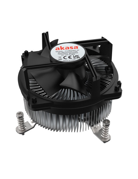 Akasa Intel Lga1700 Procesor Chłodnica Hybrydowa 9 Cm Aluminium, Czarny 1 Szt.