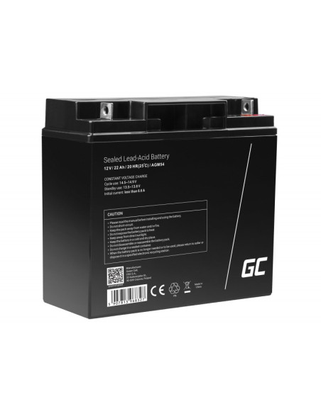 Green Cell Akumulator Żelowy/Agm Agm54 12V 22Ah