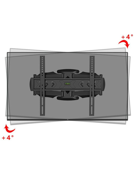Gembird Wm-58St-01 Regulowany Uchwyt Ścienny Do Telewizora (Obrót I Pochylenie), 32" - 58" (36 Kg)
