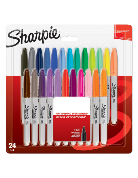 Sharpie 2065405 Marker 24 Szt. Cienka /Kulowa Końcówka Wielobarwny