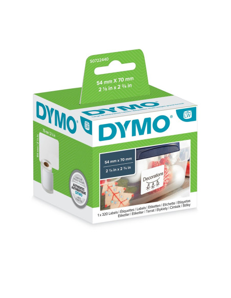 Dymo Lw - Etykiety Uniwersalne Imiennych - 54 X 70 Mm - S0722440