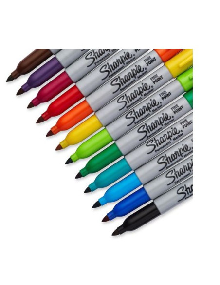 Sharpie Fine Marker 18 Szt. Końcówka Cienka Wielobarwny