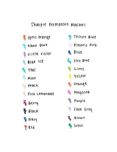 Sharpie Fine Marker 18 Szt. Końcówka Cienka Wielobarwny