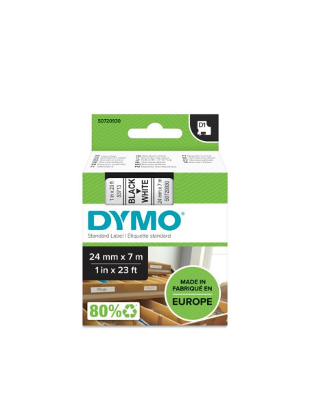 Dymo D1 - Standard Etykiety - Czarno Na Białym - 24Mm X 7M
