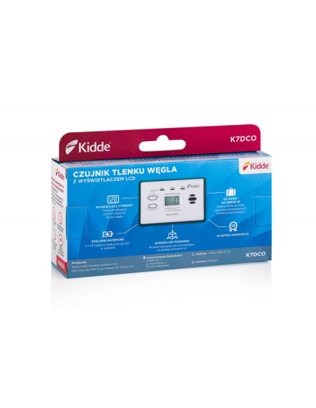 Czujnik Tlenku Węgla Z Wyświetl. Lcd K7Dco Kidde
