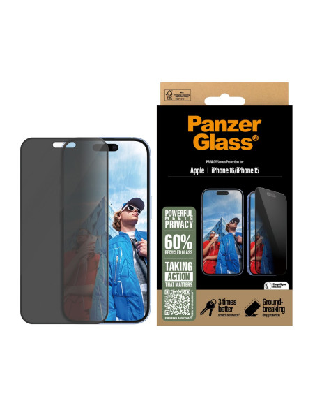 Panzerglass Pg Priv Scrn Iphone 16 6.1 Inch Uwf