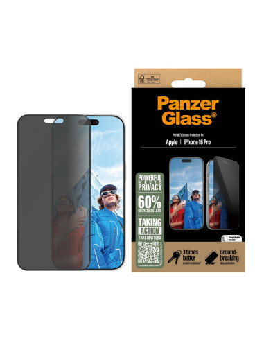 Panzerglass Pg Priv Scrn Iphone 16P 6.3Inch Uwf