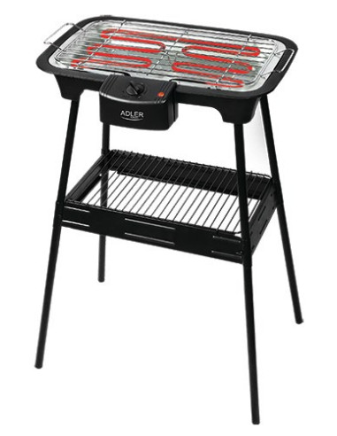 Adler Ad 6602 Gril Blad Prąd Elektryczny Czarny 2000 W