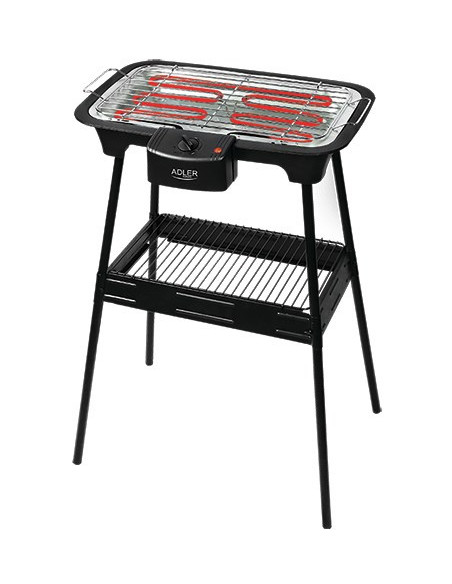 Adler Ad 6602 Gril Blad Prąd Elektryczny Czarny 2000 W