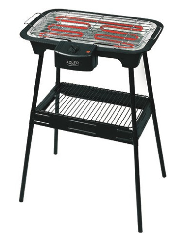 Adler Ad 6602 Gril Blad Prąd Elektryczny Czarny 2000 W