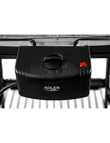 Adler Ad 6602 Gril Blad Prąd Elektryczny Czarny 2000 W