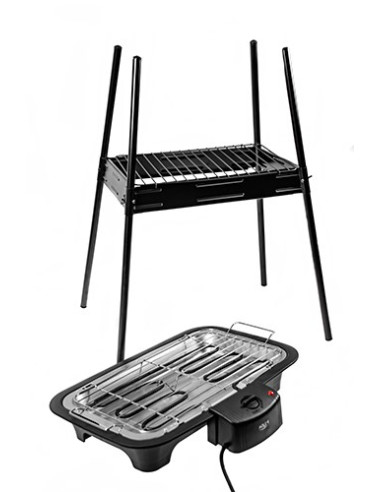 Adler Ad 6602 Gril Blad Prąd Elektryczny Czarny 2000 W
