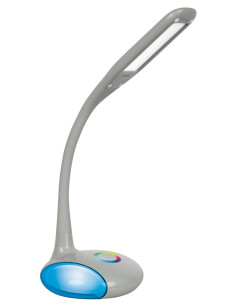Nowoczesna Lampka Na Biurko Wielokolorowa Rgb Led Activejet Venus Rgb Szara Z Funkcją Oświetlenia Nocnego