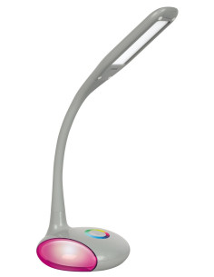 Nowoczesna Lampka Na Biurko Wielokolorowa Rgb Led Activejet Venus Rgb Szara Z Funkcją Oświetlenia Nocnego 2