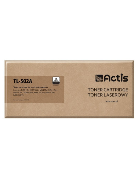 Actis Tl-502A Toner (Zamiennik Lexmark 50F2H00  Standard  5000 Stron  Czarny)