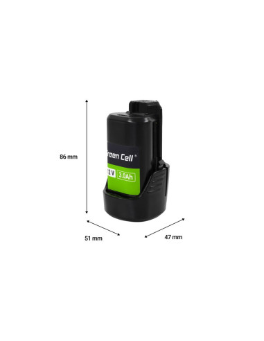 Green Cell Bateria Do Bosch Gba 12V 3Ah Zamiennik Gba 1600A00X79