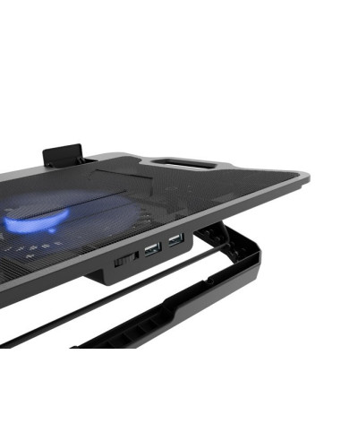 Natec Dipper 2 Podkładka Chłodząca Do Laptop 43,9 Cm (17.3") 650 Rpm Czarny