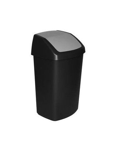 Curver Swing-Top 50 L Prostokątny Plastik Czarny, Szary
