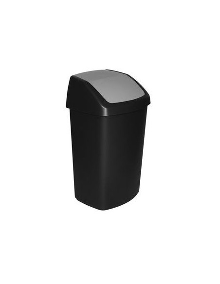 Curver Swing-Top 50 L Prostokątny Plastik Czarny, Szary