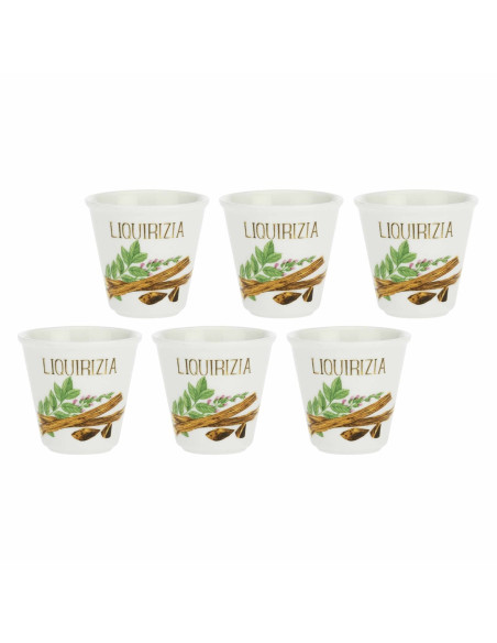 La Porcellana Bianca Liquorelli Zestaw 6 Kieliszków Na Likier Liquirizia 75 Ml