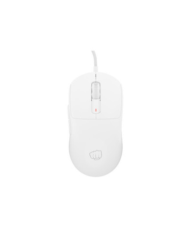 Mysz Dla Graczy Fury Tanto T4 12000Dpi Rgb Biała Gamingowa Programowalna