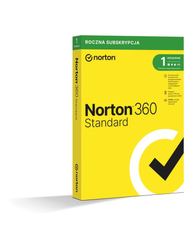 Norton 360 Standard 1D/12M Box (Nie Wymaga Karty)