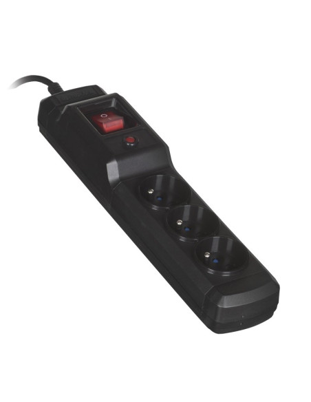 Listwa Przeciwprzepięciowa Activejet (3 X Ute  10 A  1,5M  Kolor Czarny)
