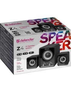 Defender Głośniki Komputerowe Z4 2.1 11W Usb Kontrola Basów I Niskich Tonów 65508 2