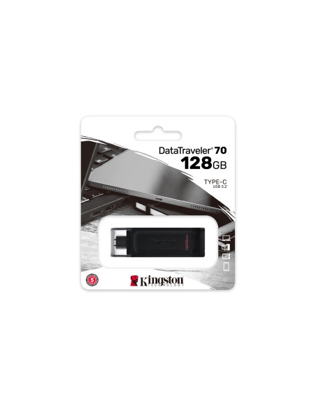 Kingston Flash 128Gb Usb-C 3.2 Gen1 Datatraveler 70