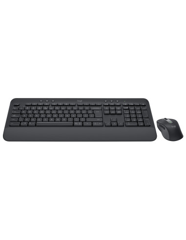 Logitech Signature Mk650 Combo For Business Klawiatura Dołączona Myszka Biuro Bluetooth Qwerty Amerykański Międzynarodowy Grafit