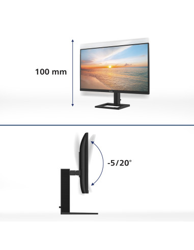 Philips 27E1N1800Ae/00 Monitor Komputerowy 68,6 Cm (27") 3840 X 2160 Px 4K Ultra Hd Led Czarny