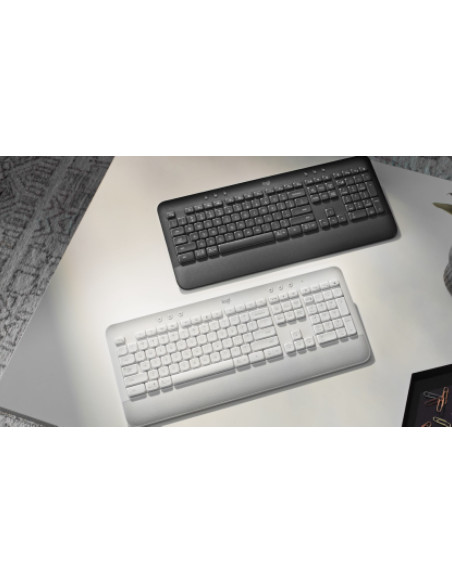 Logitech Signature K650 Klawiatura Biuro Bluetooth Qwertz Niemiecki Biały