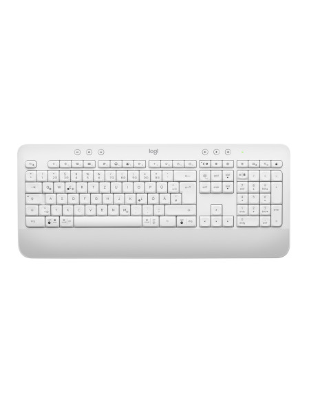 Logitech Signature K650 Klawiatura Biuro Bluetooth Qwertz Niemiecki Biały
